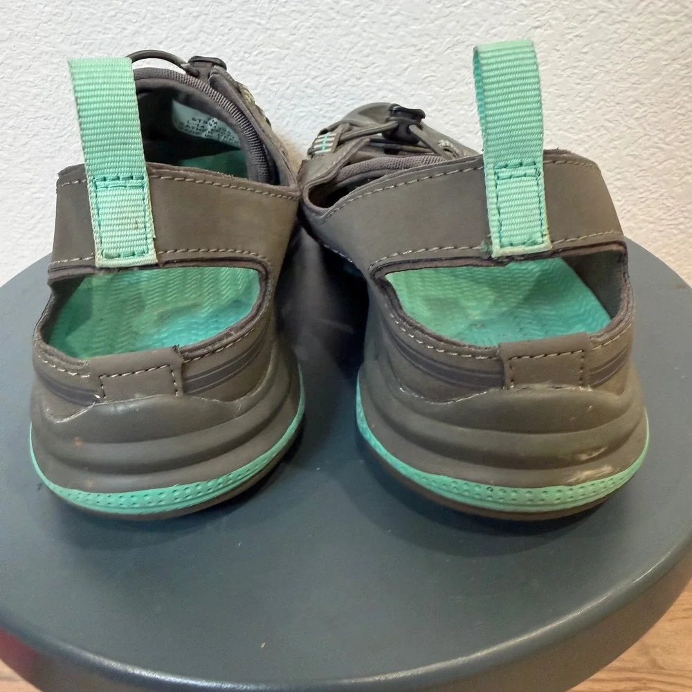 Sperry Top‎ Sider Women's Water Shoes Aqua Teal Gray Lace Up Size 7M
